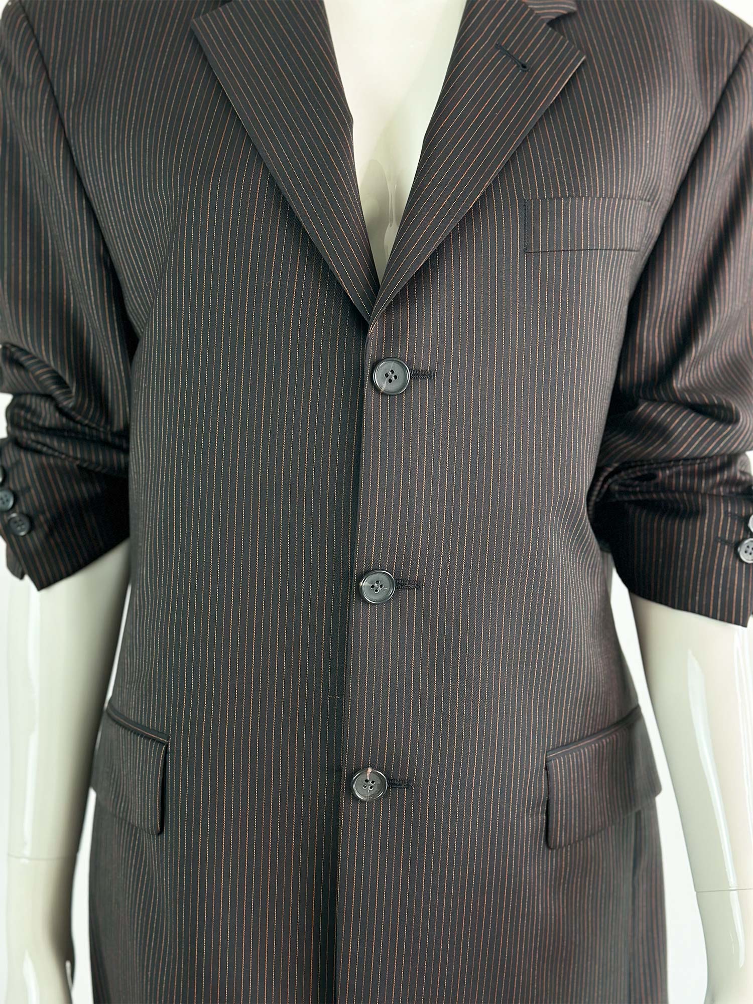 OVERSIZED BLAZER BRAUN LINIERT