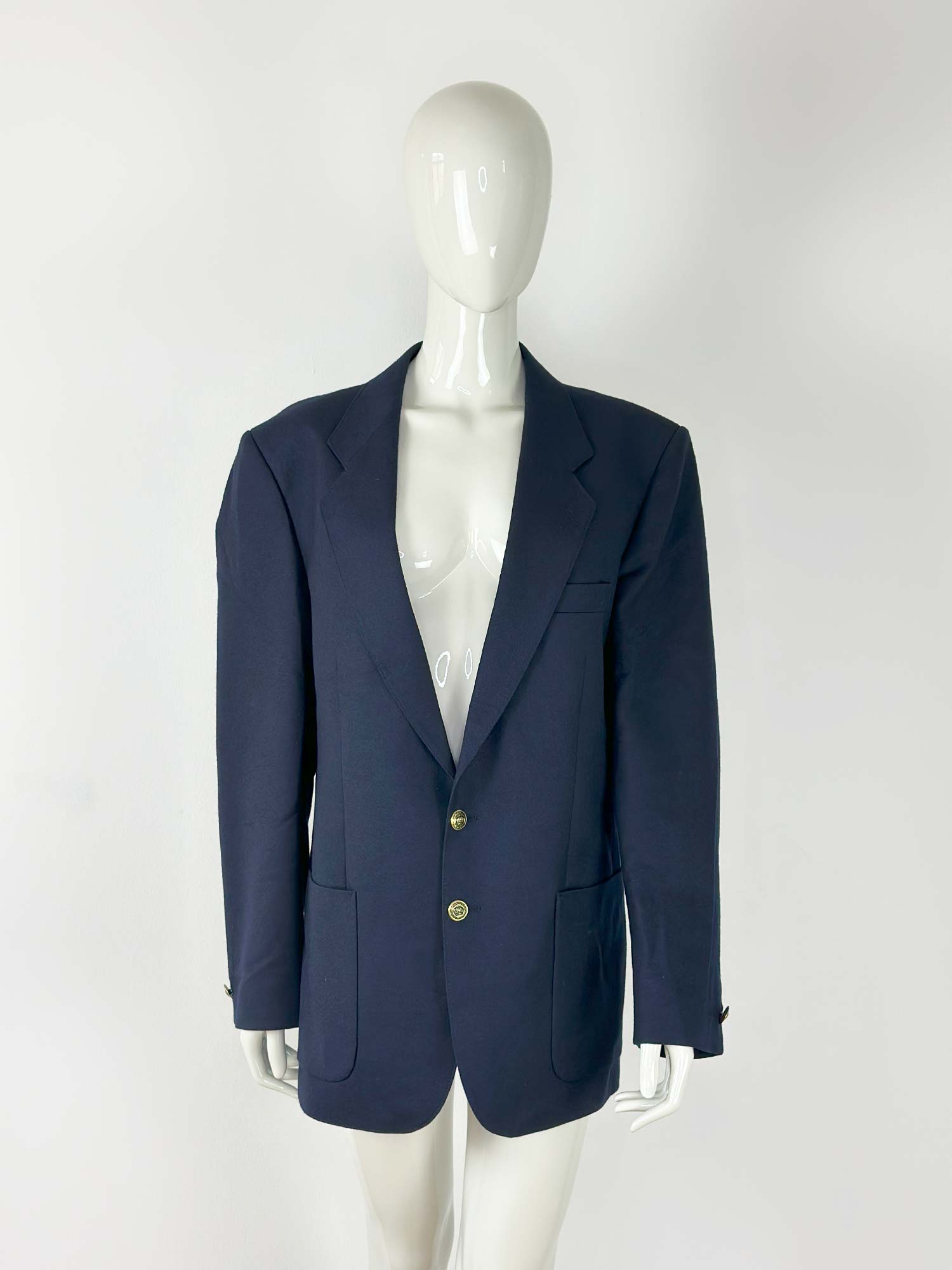 VINTAGE OVERSIZED BLAZER BLAU