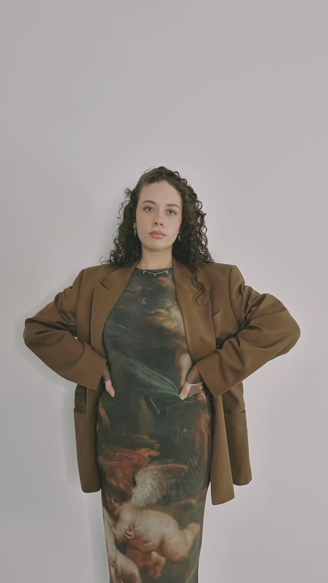 OVERSIZED BLAZER BRAUN