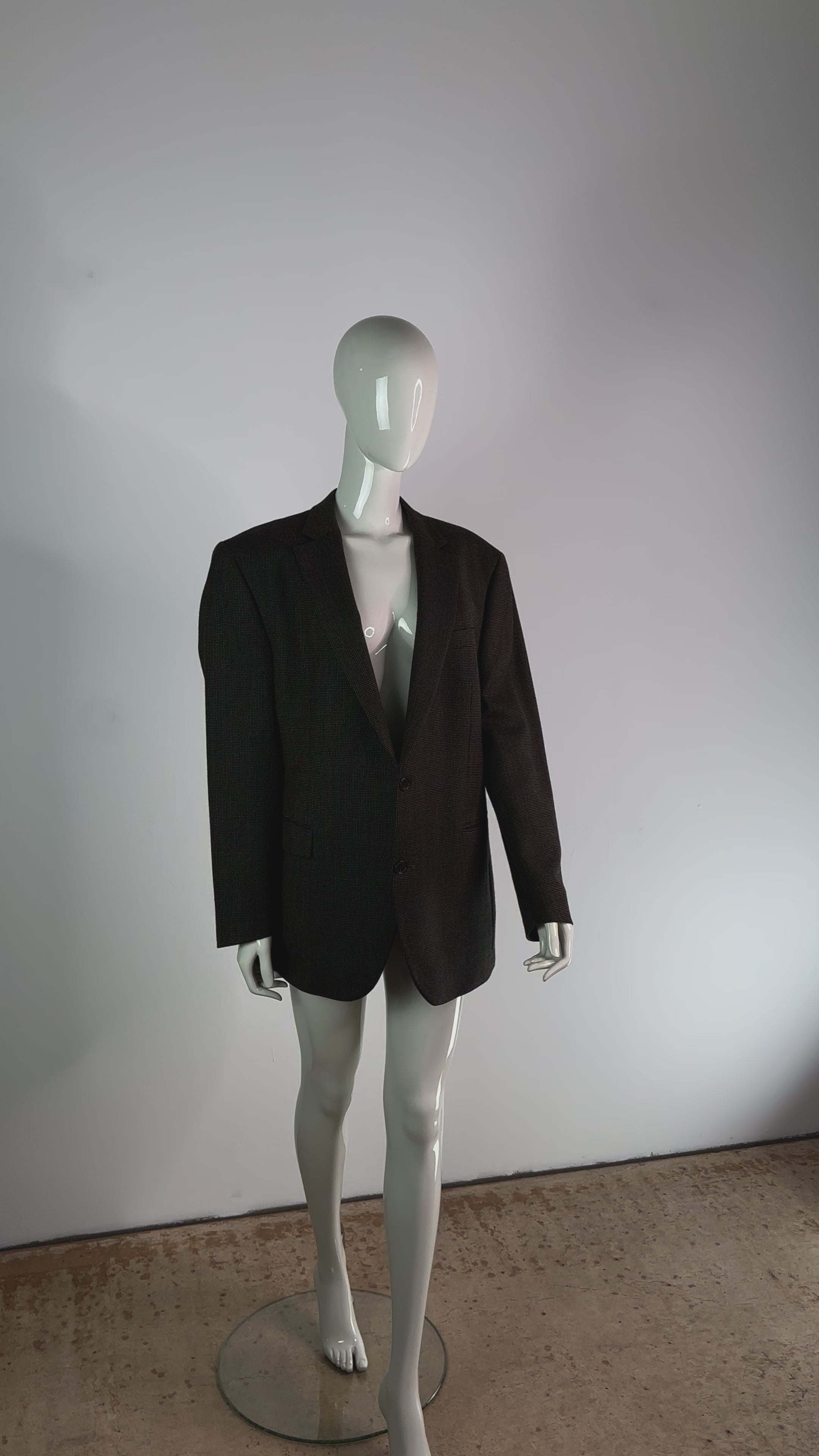 OVERSIZED BLAZER BRAUN FEIN KARIERT