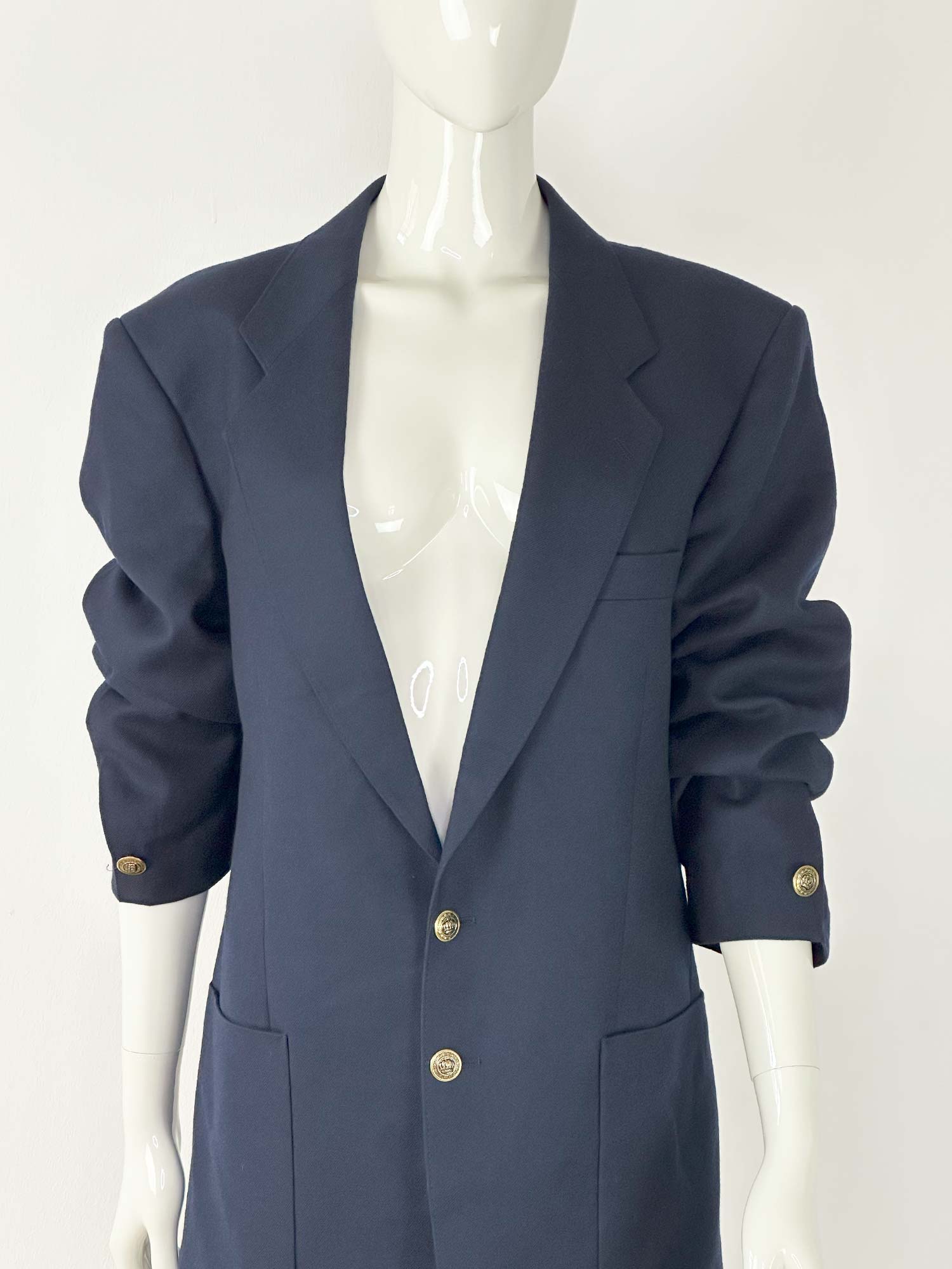 VINTAGE OVERSIZED BLAZER  BLAU