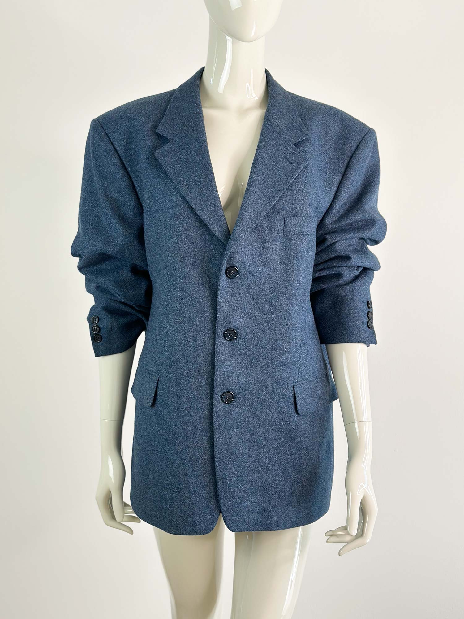 VINTAGE OVERSIZED BLAZER  BLAU