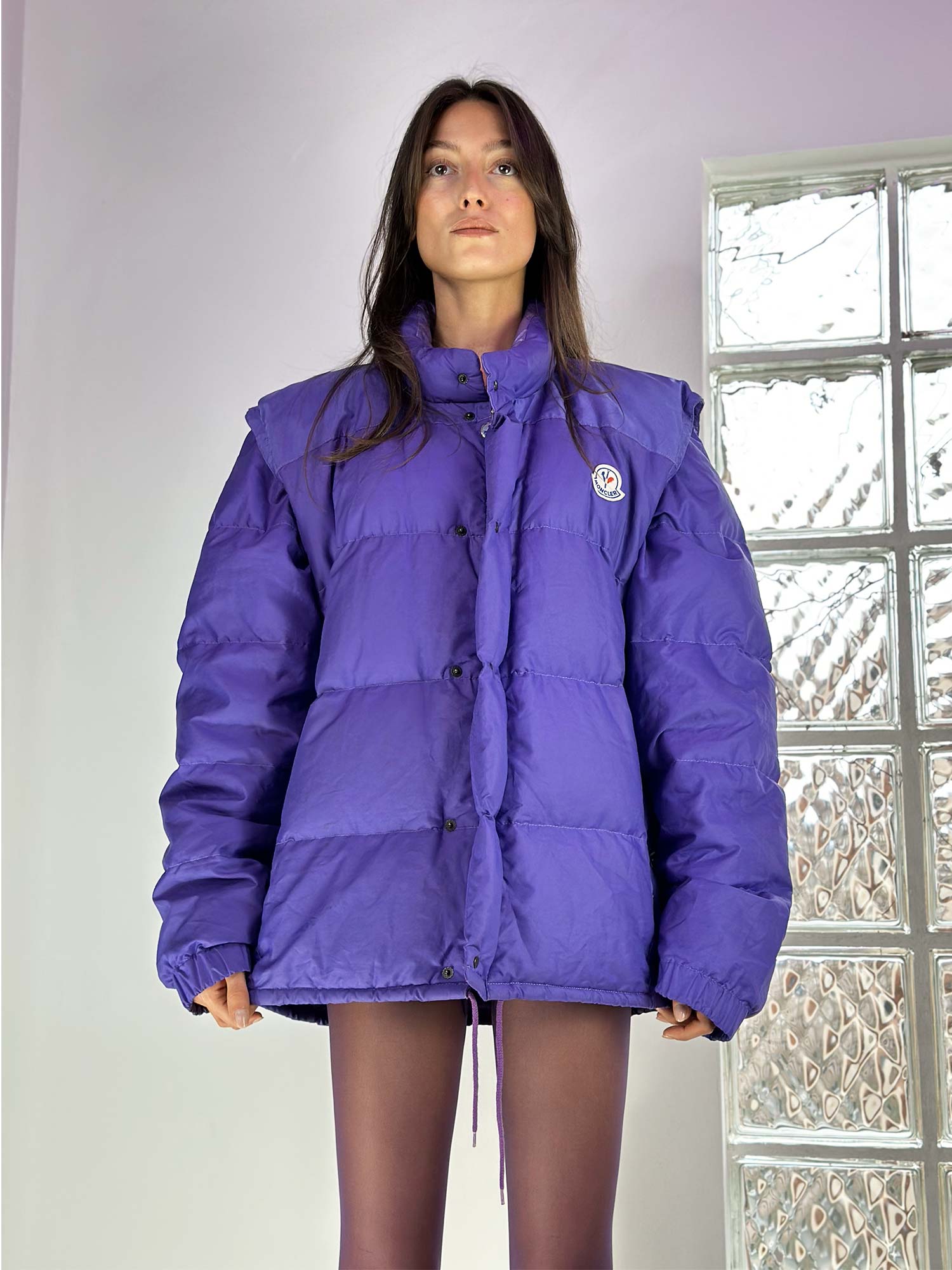 VINTAGE MONCLER JACKE/WESTE VIOLETT