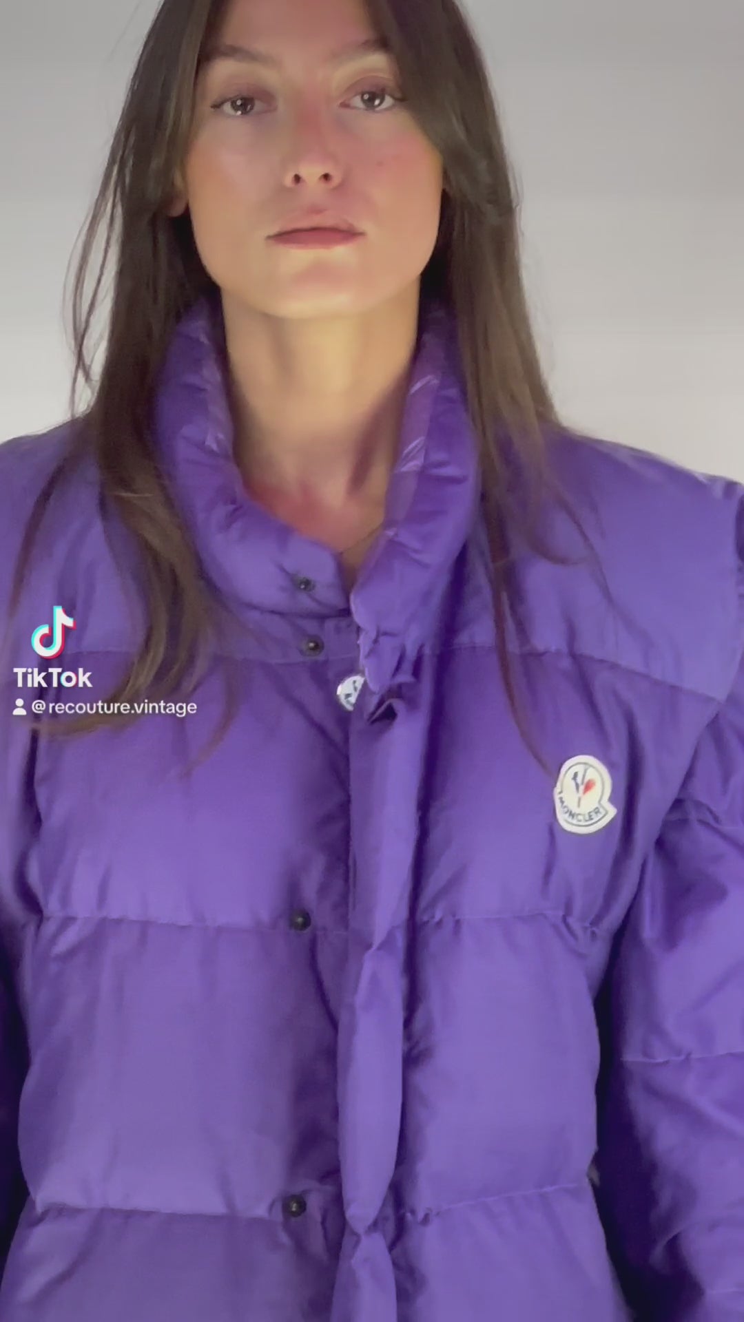 VINTAGE MONCLER JACKE/WESTE VIOLETT