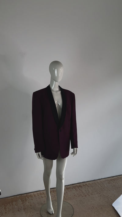 ELEGANTER BLAZER  BORDEAUXROT